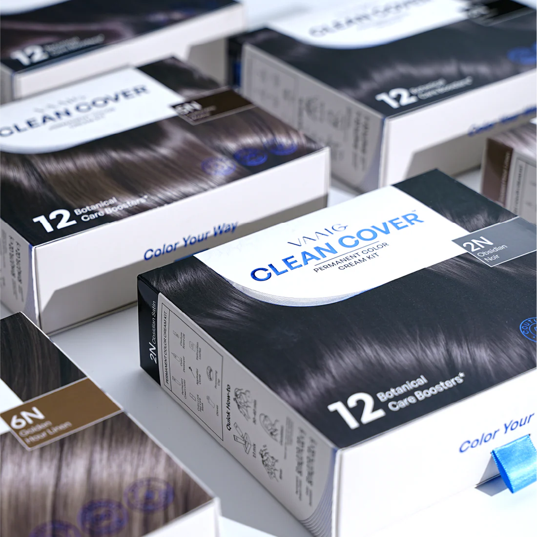 VAAIG all-in-one DIY hair dye set with premium dye, developer, and applicator accessories for professional, long-lasting color results.