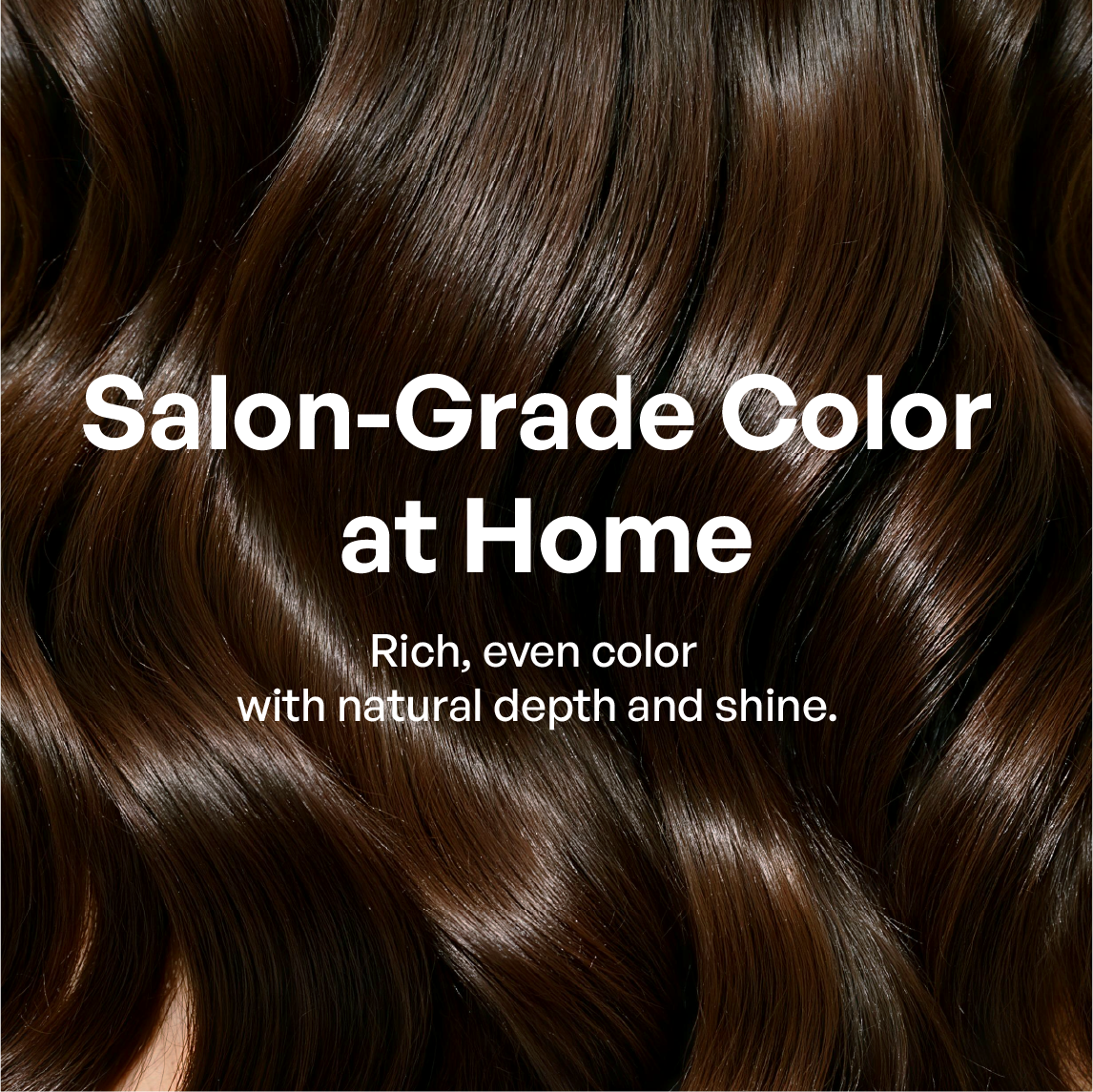 salon quality brown hair color at home with rich natural shine and smooth texture