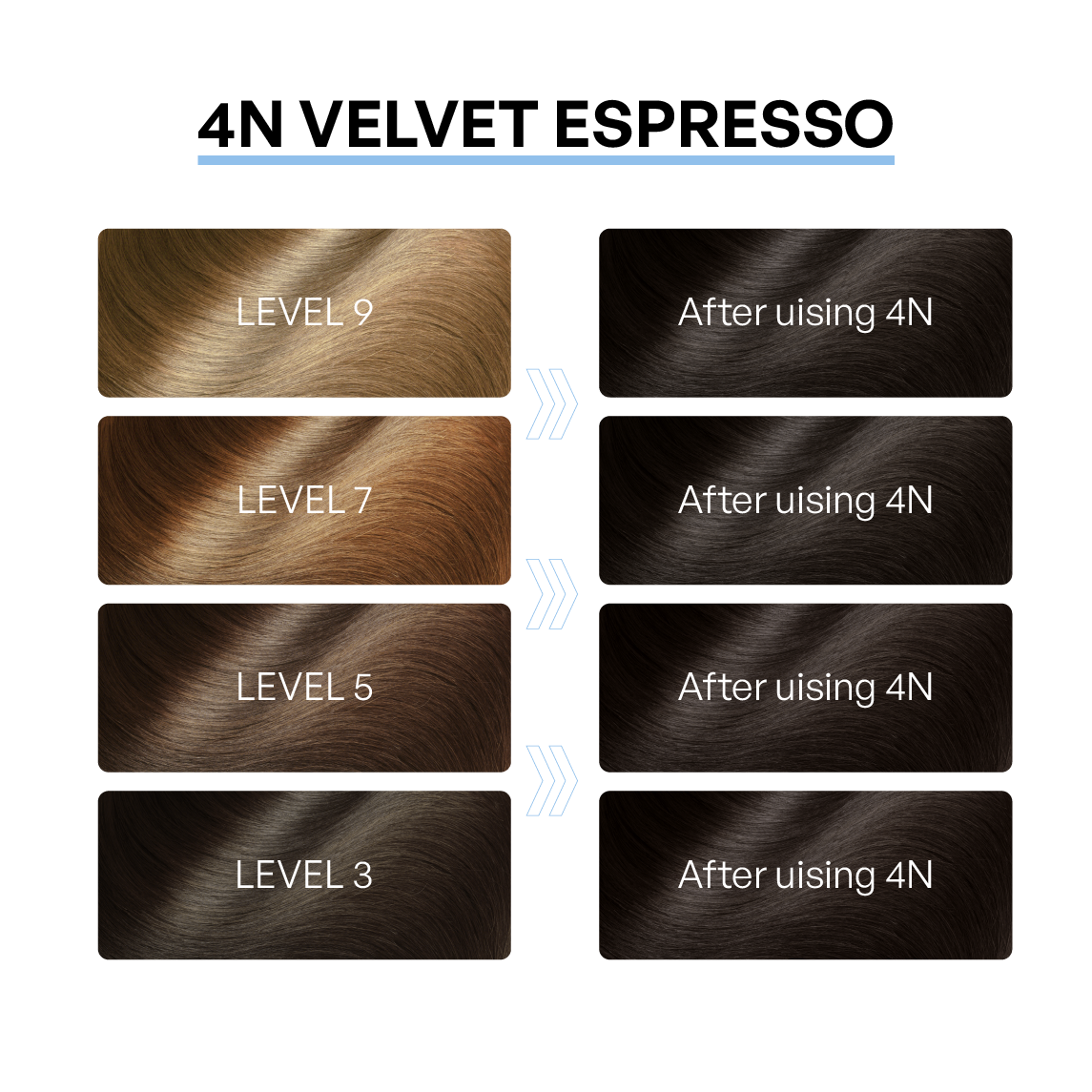 VAAIG 4N Dark Brown | Ammonia-Free Hair Color for Gray Coverage