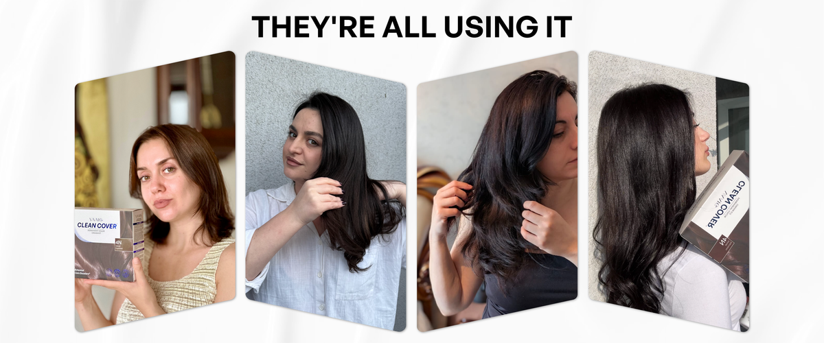 VAAIG 4N Dark Brown | Ammonia-Free Hair Color for Gray Coverage - Desktop