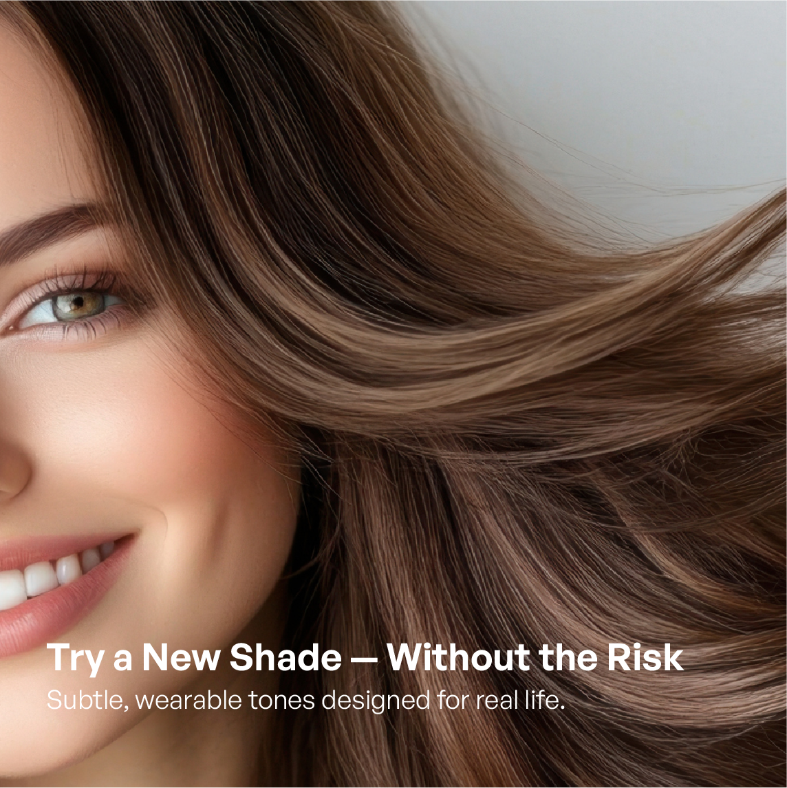natural brown hair color with soft shine subtle wearable shade for everyday look