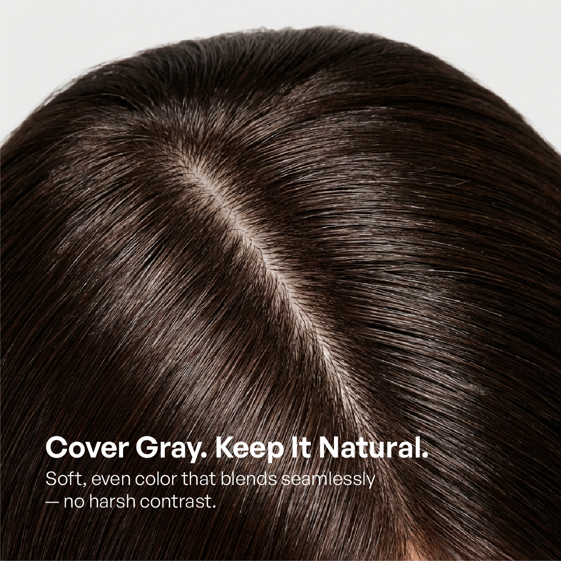 Using VAAIG 4N Hair Dye provides 100% gray coverage, resulting in a natural deep brown hair color.