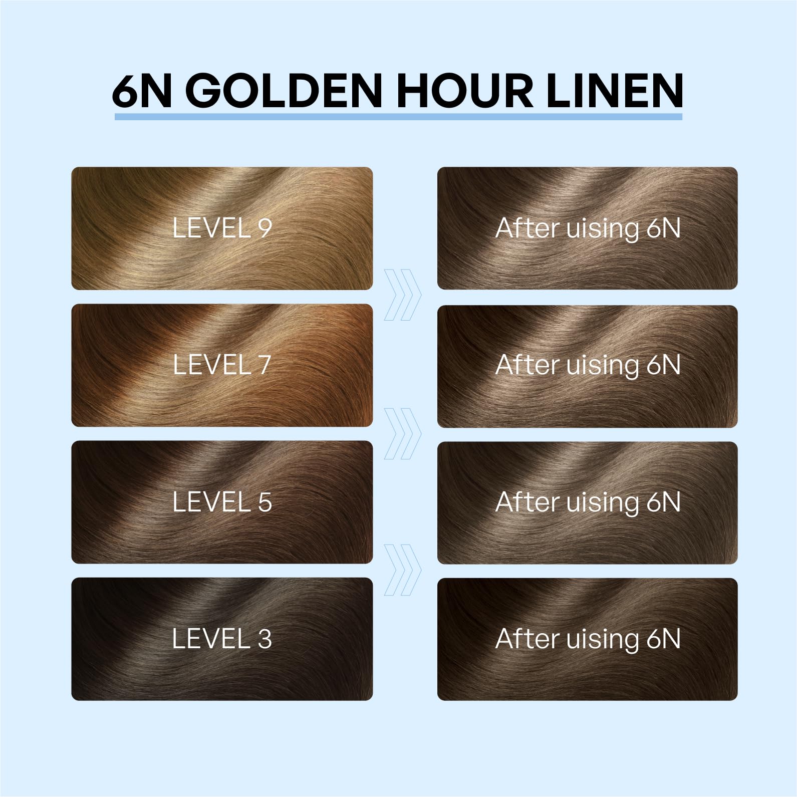 VAAIG Professional Permanent Hypoallergenic Hair Dye for Women, Natural Hair for Sensitive Scalp, light brown hair dye, no Ammonia & PPD with Scent Fragrance Oil for Hydration(6N Golden Hour Linen)
