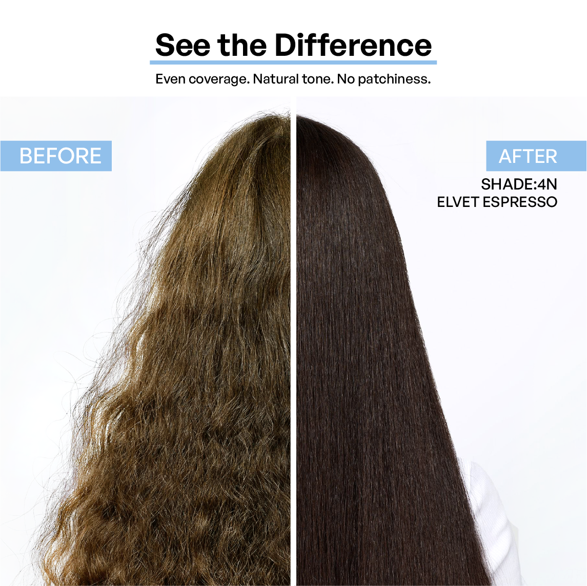 VAAIG 4N Hair Dye: Before & After Comparison