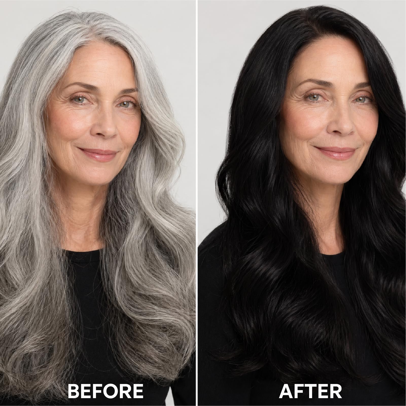 Permanent Black Hair Dye,100% Gray Coverage,no ammonia hair color for women,Hypoallergenic Hair Dye for sensitive scalp,Silky &Salon Hair Results(2N Obsidian Noir)