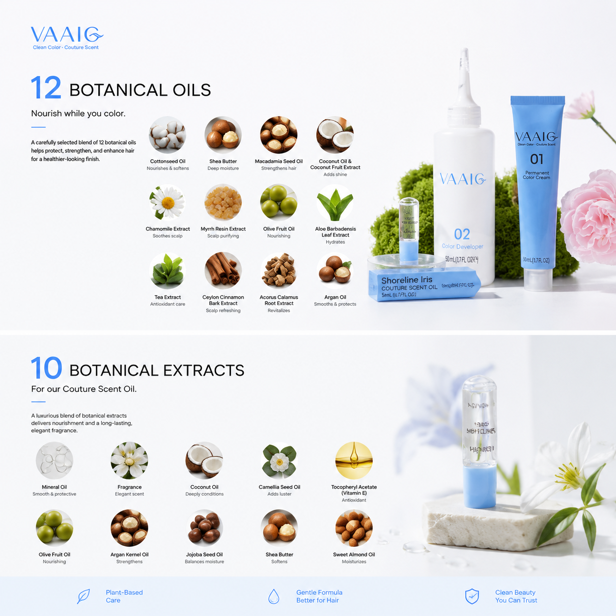 VAAIG 6N Light Brown | Ammonia-Free Permanent Hair Color （test）