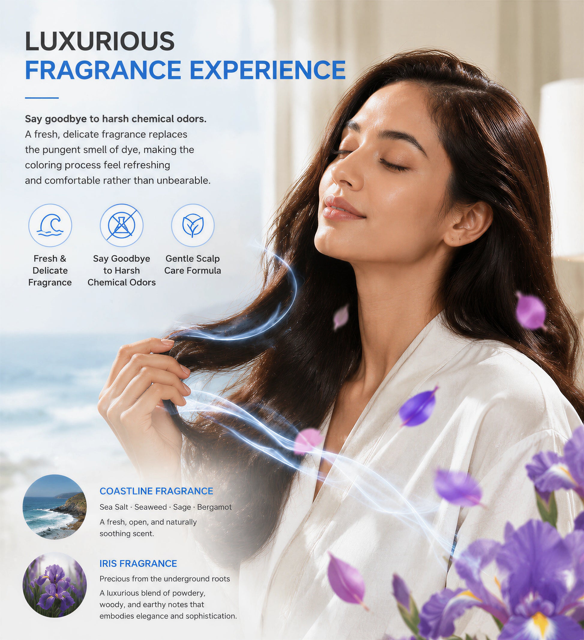 VAAIG hair dye with luxurious fragrance for a fresh, pleasant coloring experience